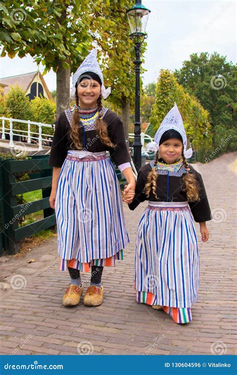 Children In National Vintage Dutch Costumes. Royalty-Free Stock Image | CartoonDealer.com #130604596