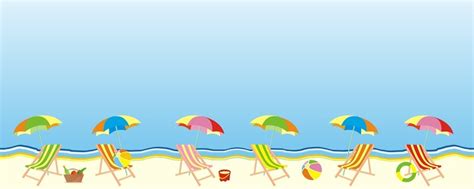 Seaside Background Clipart Borders