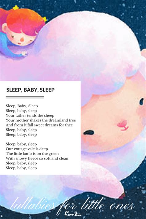 Sleep, Baby, Sleep: A German Lullaby / Cradle Song - Famlii