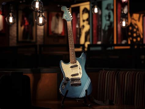 Kurt Cobain’s iconic blue Fender Mustang fetches $4.5 million at auction