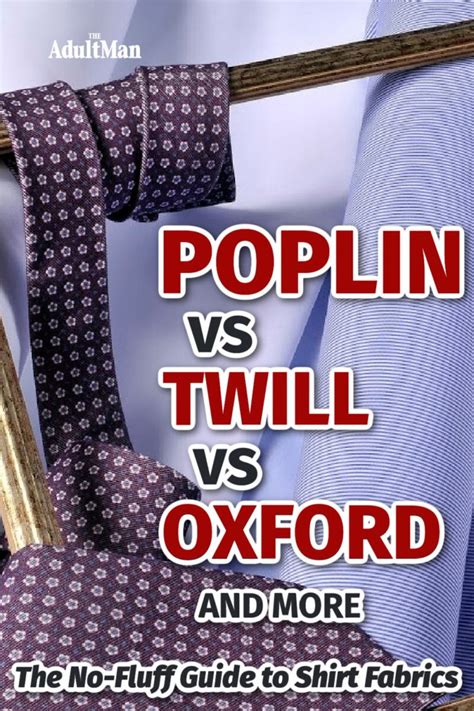 Poplin vs Twill vs Oxford and More: A No-Fluff Fabrics Guide | Poplin ...