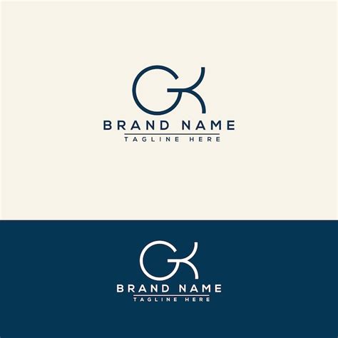 Premium Vector | GK logo Design Template Vector Graphic Branding Element.