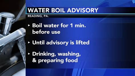 Water boil advisory issued in Reading - 6abc Philadelphia