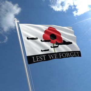 Lest We Forget table flag | Table flags - The Flag Shop