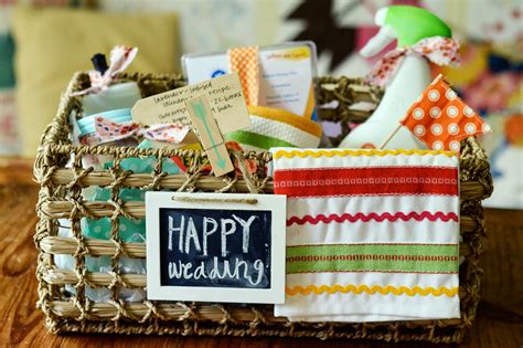 natalie creates: the homemaker's wedding gift basket idea for under $25