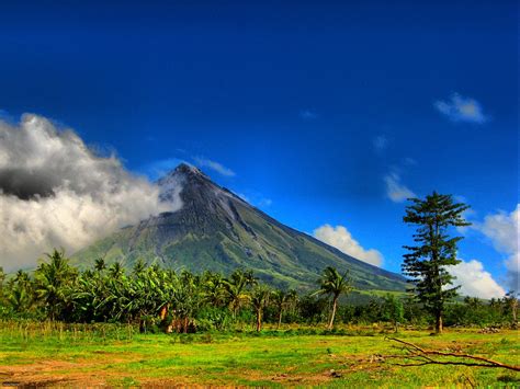 The Active Stratovolcano of Mount Mayon