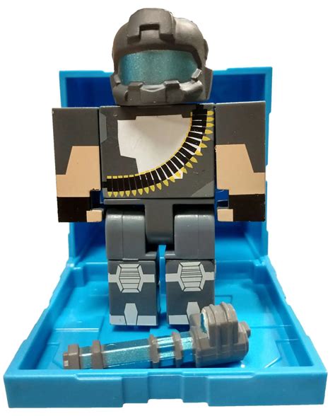 Roblox Series 9 Tower Defense Simulator Minigunner 3 Mini Figure with Cube and Online Code Loose ...