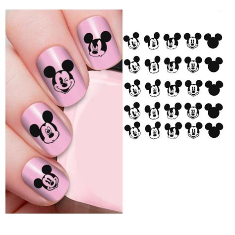 Disney Mickey Mouse Nail Decals Stickers Art Mickey Mouse | Etsy | Mickey mouse nails, Disney ...