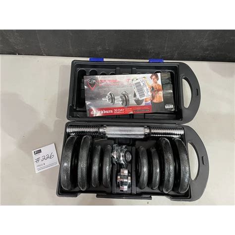 Cap Strength 40 LB Adjustable Dumbbell Set - Beck Auctions Inc.