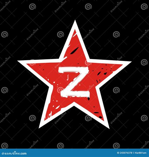 Russian Z Military Symbol, Russian Armed Forces Z Mark Stock Vector ...