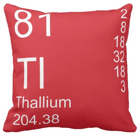 Thallium Element Pillow in a Modern Design - ELEMENT PILLOWS