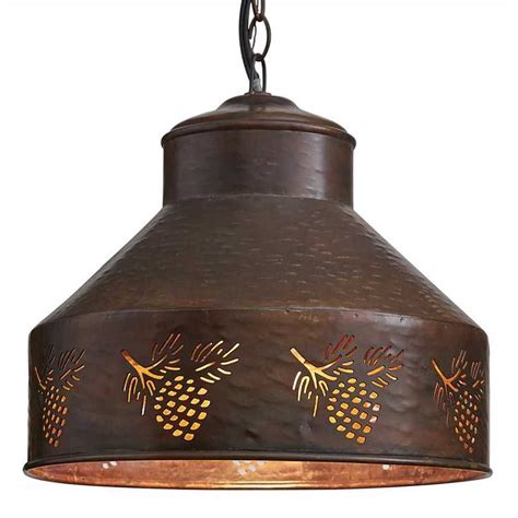 Adirondack Pinecone Pendant Lamp | Shop Rustic Lighting | Pendant light, Pinecone pendant, Metal ...