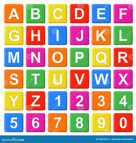 Alphabet Baby Blocks stock illustration. Image of letters - 28409074