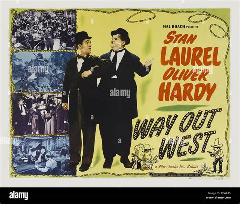 Way Out West - Movie Poster Stock Photo - Alamy