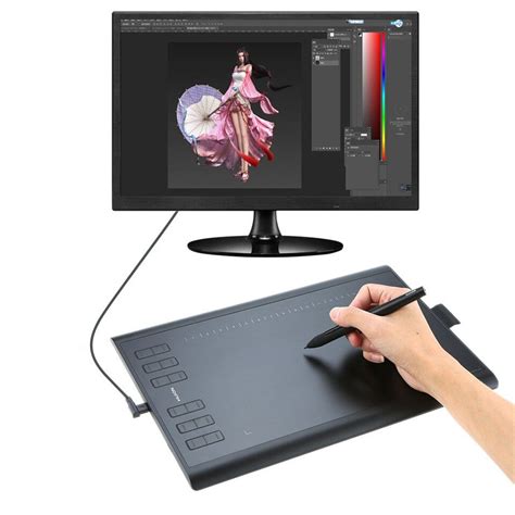 HUION New 1060 Plus Graphic Drawing Tablet with 8192 Pen Pressure 12 Express Keys | Digital ...