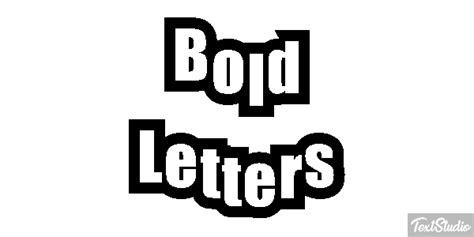 Bold Letters Font Animated GIF Logo Designs