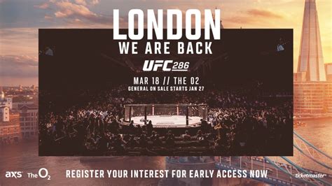 UFC London Tournament Officially Announced - WMMAA