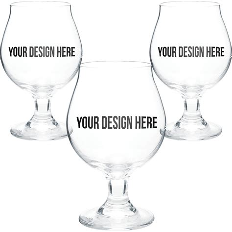 Customized Belgian Beer Glasses (16 Oz., Ink Imprint)