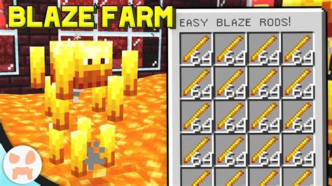 MINECRAFT BEDROCK BLAZE FARM TUTORIAL | No Redstone, Easy, Efficient ...