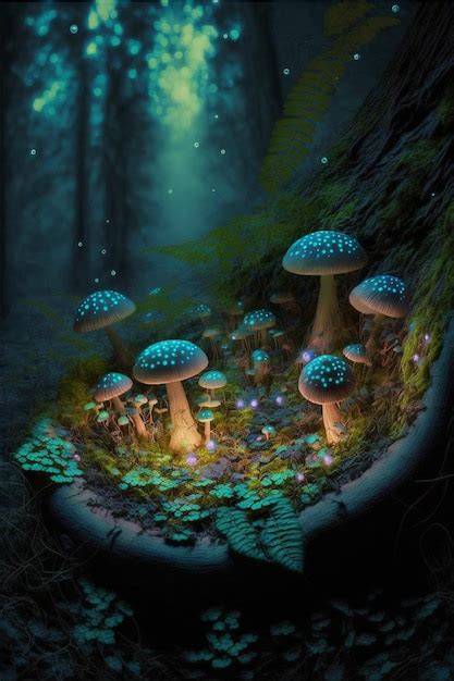 Premium Photo | Mushroom fairy forrest