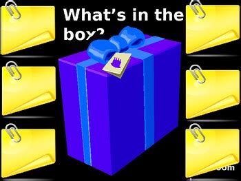 What's in the box? ppt game by chihab | TPT