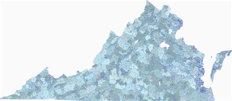 Virginia State zip codes vector map - Your-Vector-Maps.com