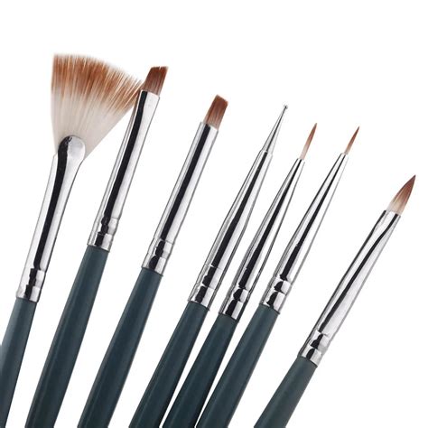 7pcs/Set DIY Professional Nail Art Brush Design Painting Tool Pen Polish Brush Set Gel UV Nail ...