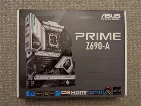 ASUS PRIME Z690-A, LGA 1700, Intel Motherboard, DDR5 compatible - NEW ...