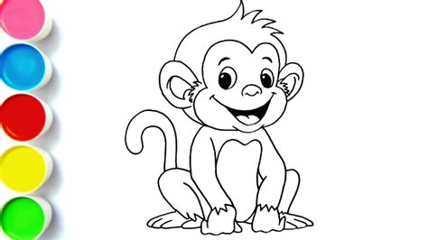 Monkey Drawing For Kids