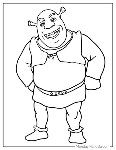 Shrek Characters Coloring Pages