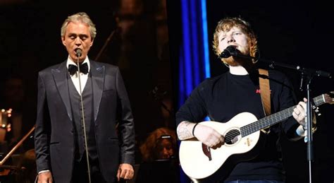 Andrea Bocelli and Ed Sheeran Sing duet ‘Perfect Symphony’ LIVE for the ...