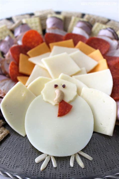 Thanksgiving turkey cheese platter