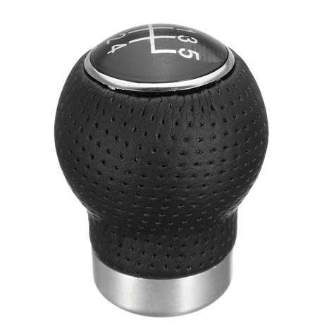 New 5 Speed Universal Aluminum Manual Car Gear Shift Knob Shifter Lever Black Leather – Chile Shop