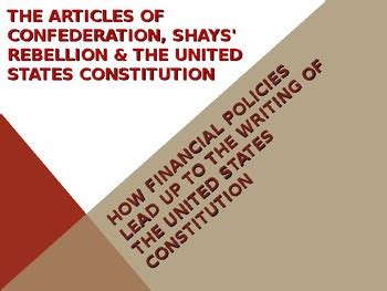 Articles of Confederation, Shays' Rebellion & the United States Constitution