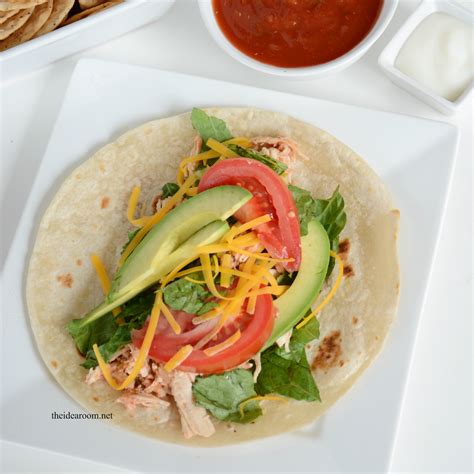 Slow Cooker Chicken Tacos - The Idea Room