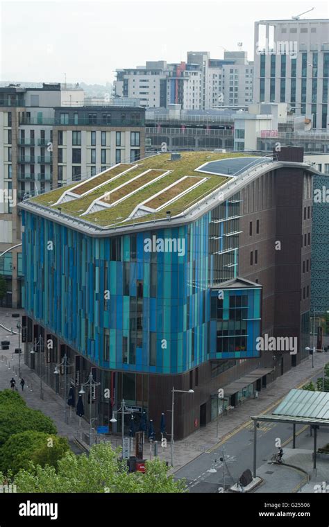 Cardiff Central library in Cardiff city centre, south wales Stock Photo ...