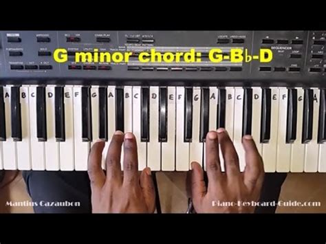 G Minor Chord Piano - Sheet and Chords Collection