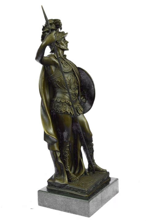 Roman Soldier BY Drouot Bronze Sculpture Figurine Statue BZ | eBay