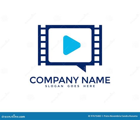 Video Icon Logo Design Element Stock Vector - Illustration of audio ...