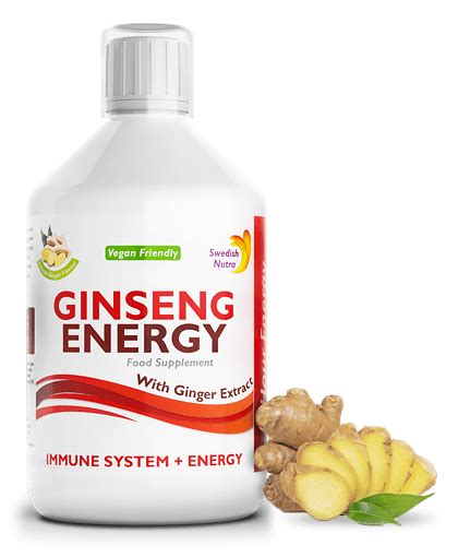 Ginseng Energy 2000 Mg cu Ginseng Siberian + Panax Ginseng + Ghimbir + Vitamine – Energie și ...