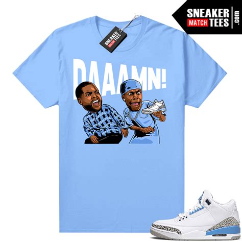 UNC 3s shirts outfits for sneakers - Jordan Match Tees