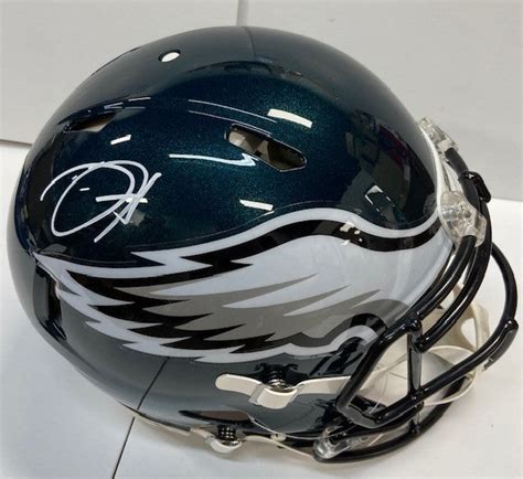 Jalen Hurts Autographed Philadelphia Eagles Green Authentic Helmet