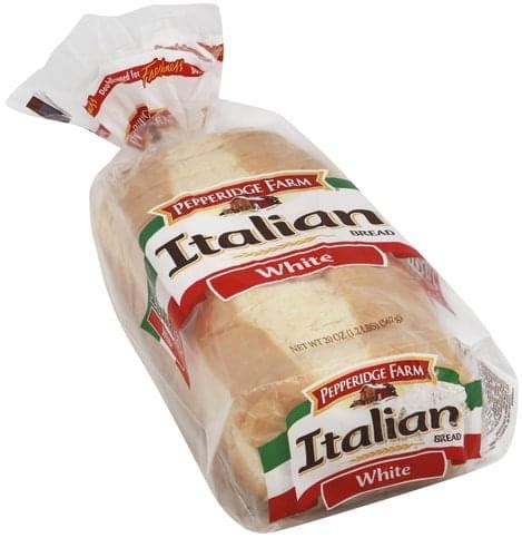 Pepperidge Farm Italian, White Bread - 20 oz, Nutrition Information | Innit