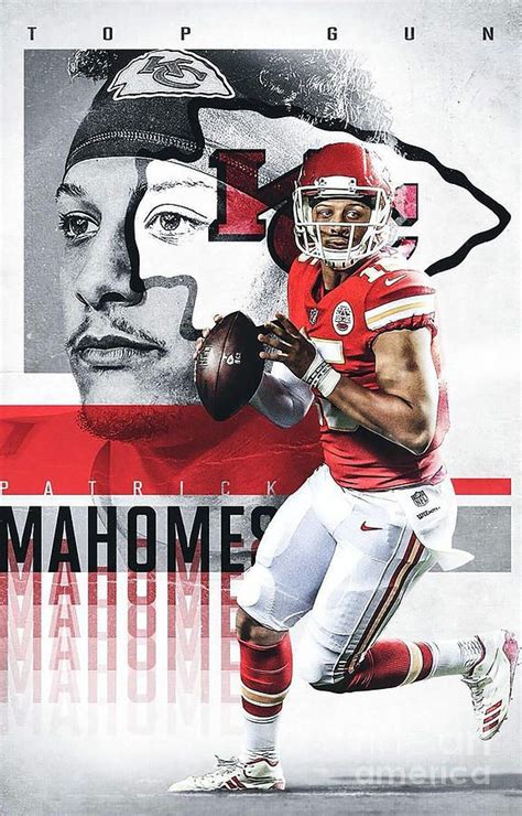 patrick mahomes Poster Wall Art Home Photo in 2021 | Sports graphic design, Sports design ...