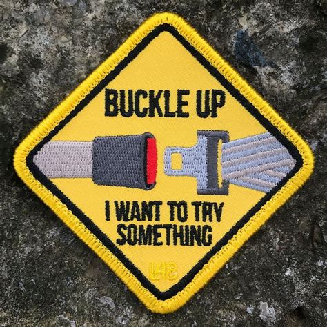 Buckle Up Patch Seat Belt Patch | Lower 48 Outfitters