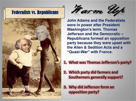 Federalists vs. Republicans - ppt download