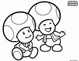 Toad And Toadette Coloring Pages sketch template