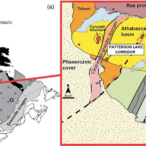 (a) Map of the Northern American craton showing the location of the ...