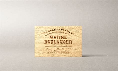 Laser cut business cards on Behance