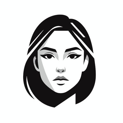 Premium Vector | Girl logo vector icon